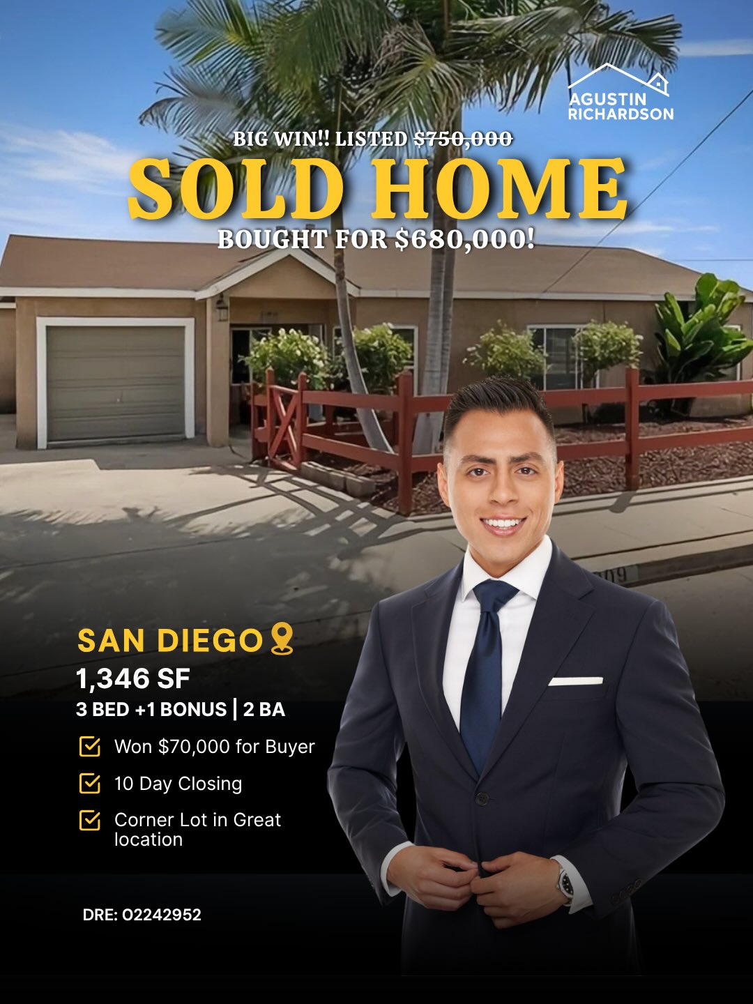 Recent closing flyer — Agustin Richardson