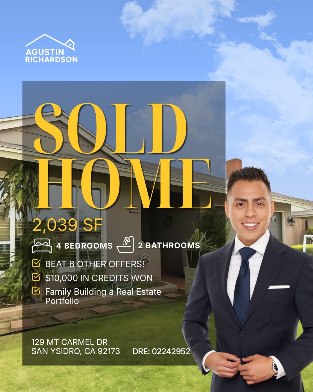 Recent closing flyer — Agustin Richardson