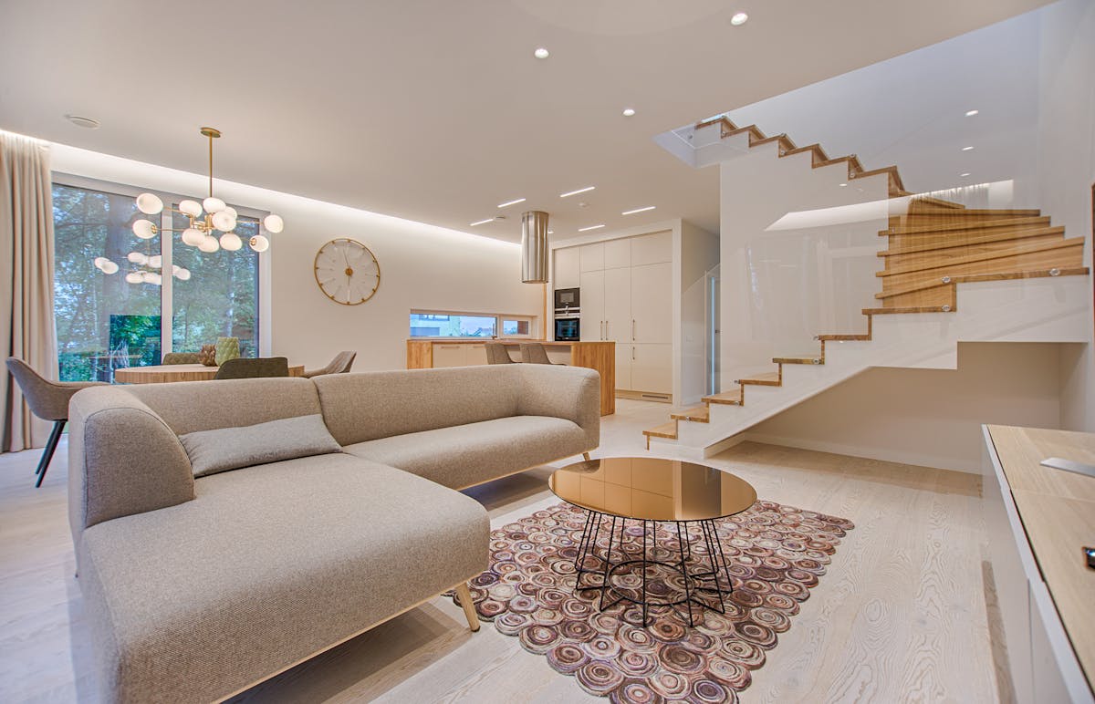 Modern living room interior — stock photo